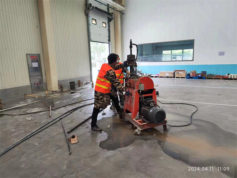 肥东厂房地面下沉塌陷注浆加固施工